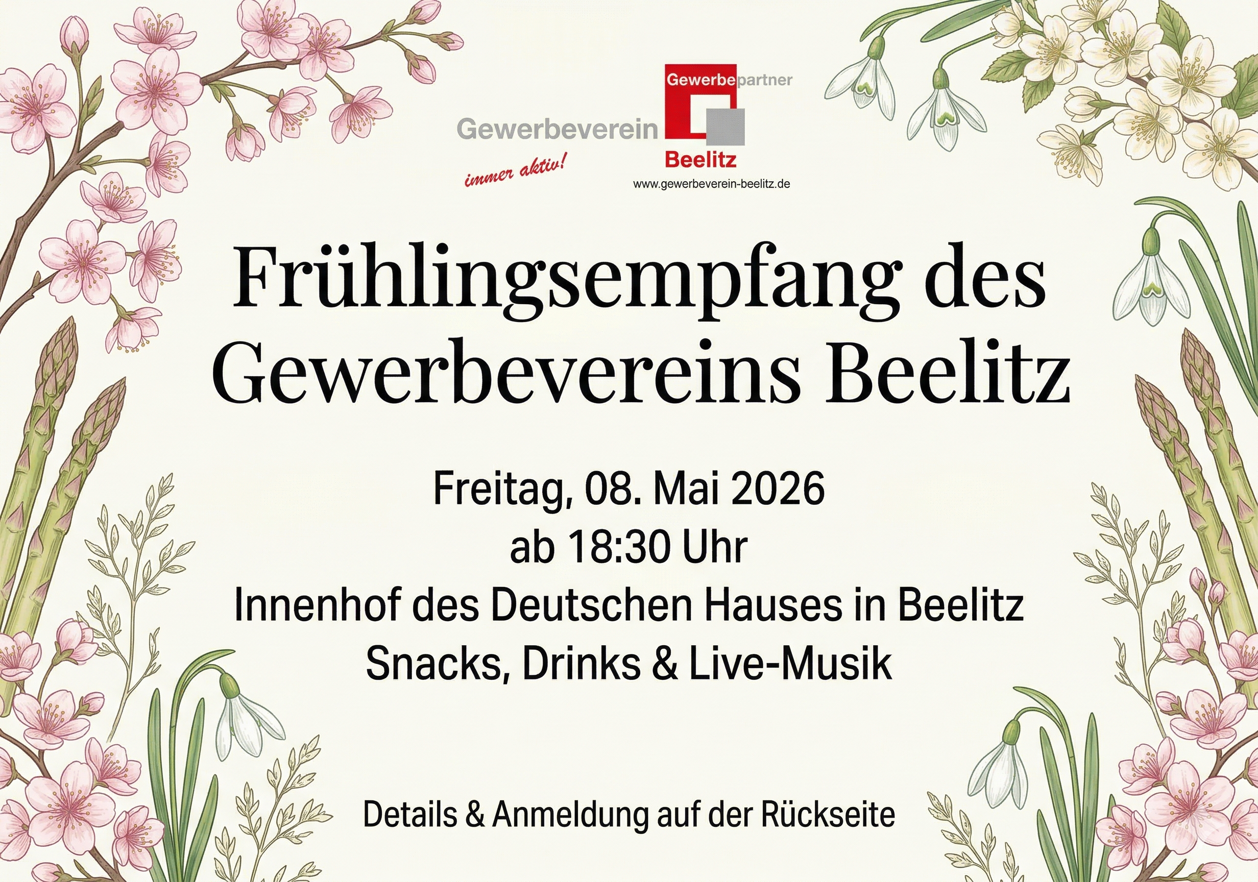 Frühlingsempfang des Gewerbevereins Beelitz